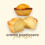 Pasticciotto alla crema pasticcera 80gr box 24pz – Artigianale e surgelato crudo-Tiziano LE Salento
